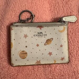 COACH Galaxy Off-White Mini Skinny ID Case | Mini Wallet